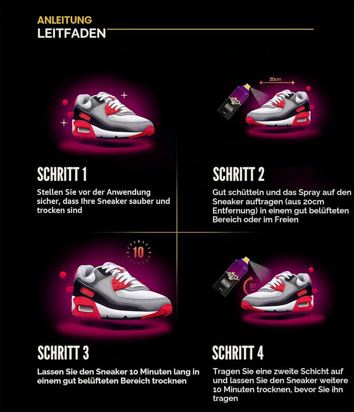 Crep Protect Spraydose Regen & Fleck Wasserfester Schutz Nano-Schutz für Leder, Nubuk, Wildleder & C