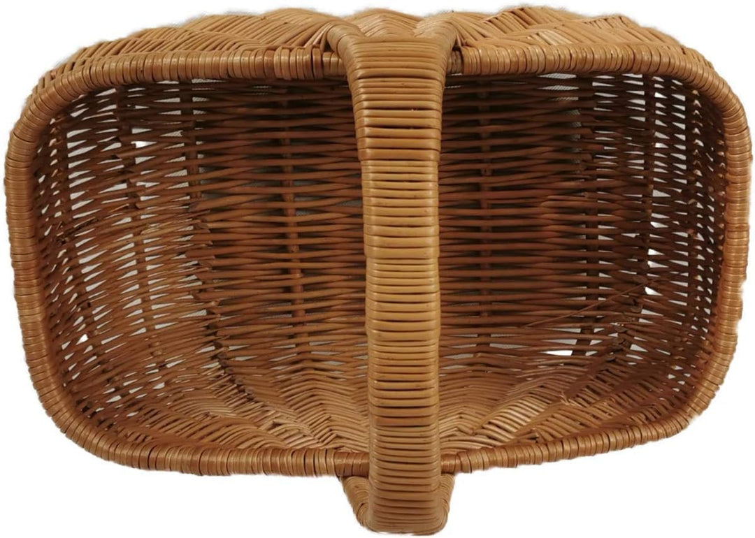 Einkaufskorb aus Weide Braun 50x32x37 cm