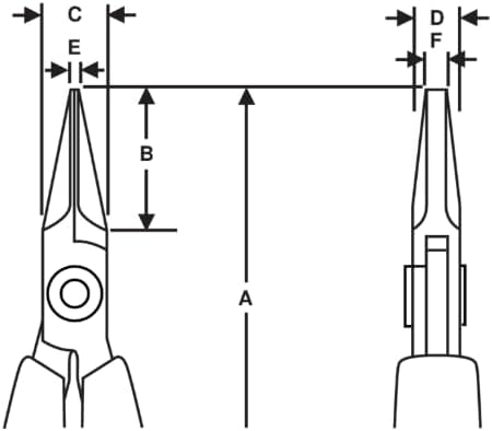 Lindström-Alicates Corte Oblicuo 7490 Flachzange, Flachzange