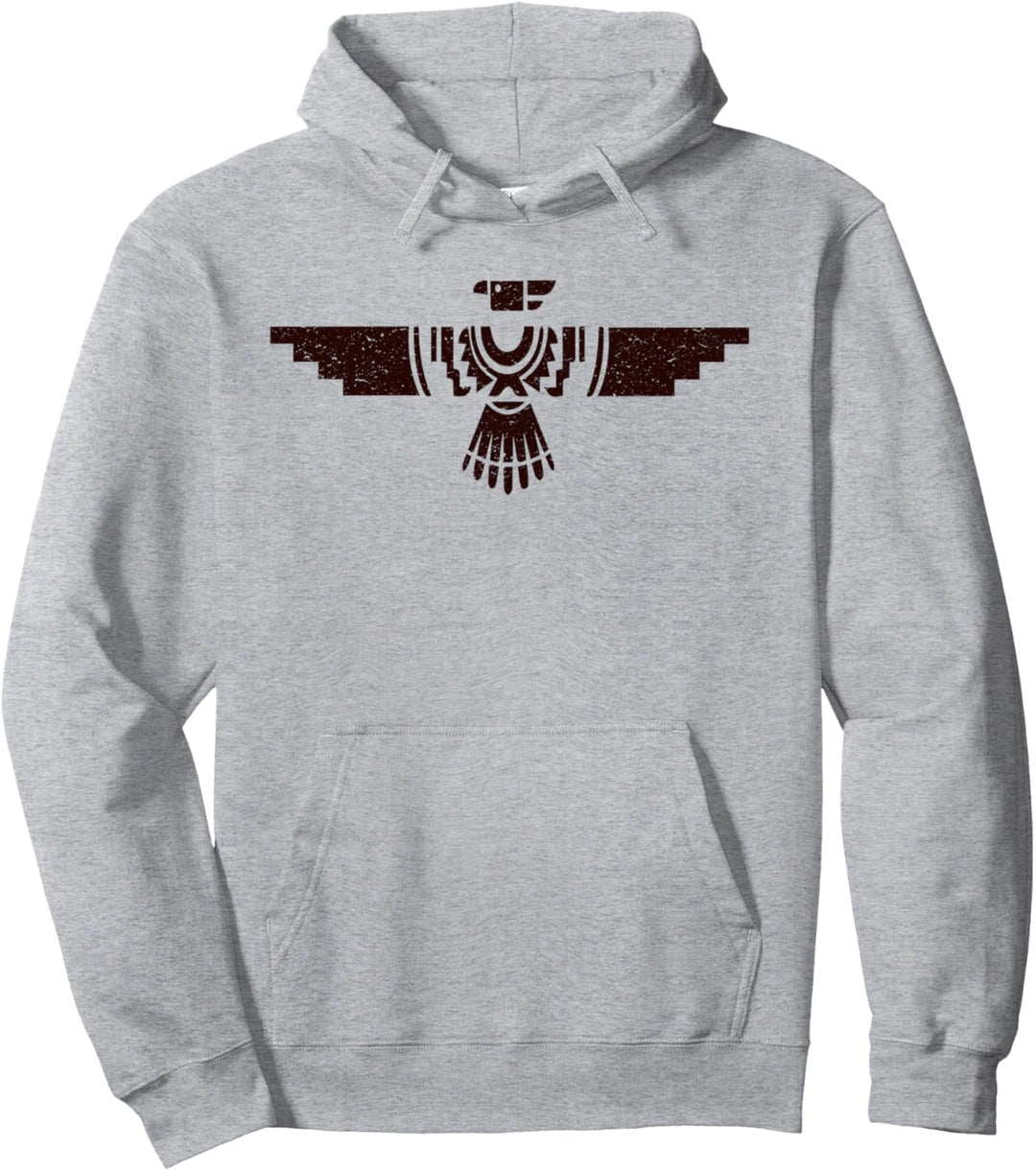 Retro Native American Thunderbird Shirt Stolzer Pullover Hoodie