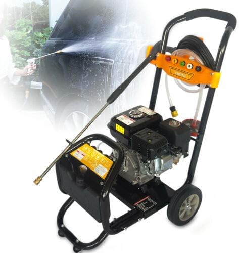 Benzin Hochdruckreiniger Motor Dampfstrahler FläChenreiniger Mit Schlauch Benzinmotor 170 Bar 5 Spez