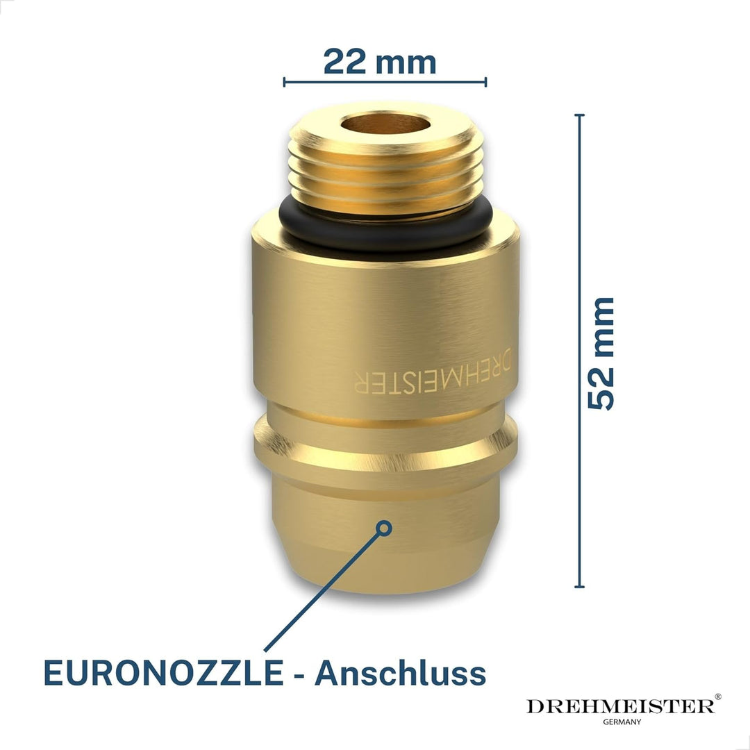 Drehmeister Euronozzle Tankadapter W21.8 (ca. 22 mm) - Adapter für Autogasfahrzeuge - LPG Adapter fü