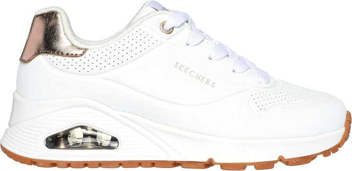 Skechers Herren UNO Gen1 Shimmer Away Sneaker 38 EU Weiss, 38 EU Weiss