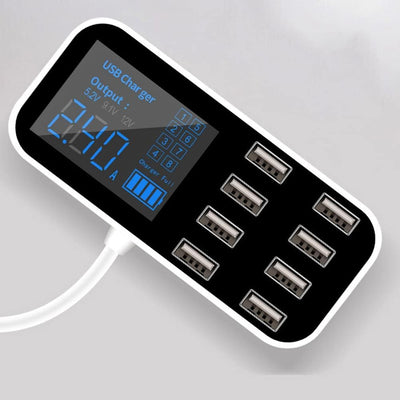 USB Auto Steckdose,Asudaro 8-Port Ladestation 40W 2.4a Schneller Autoadapter Mehrfacher Schutz Mit L