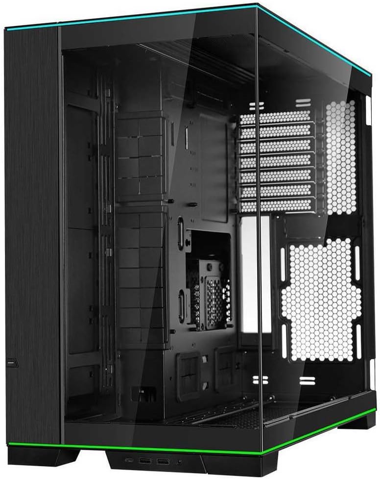 Lian Li O11D EVO RGB Gaming PC Gehäuse ATX Schwarz - Midi Tower PC Gehäuse mit RGB-Beleuchtung, Graf