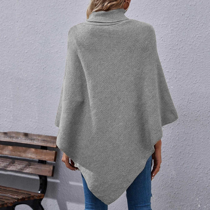 Ansenesna Warmer Poncho Damen Winter Lang Strick Ponchos & Capes Für Damen Asymmetrisch Poncho Feins