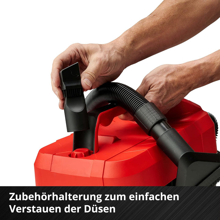 Einhell Akku-Nass-Trockensauger TE-VC 18/10 Li-Solo Power X-Change (10 Liter Tank, inkl. 2 m-Schlauc