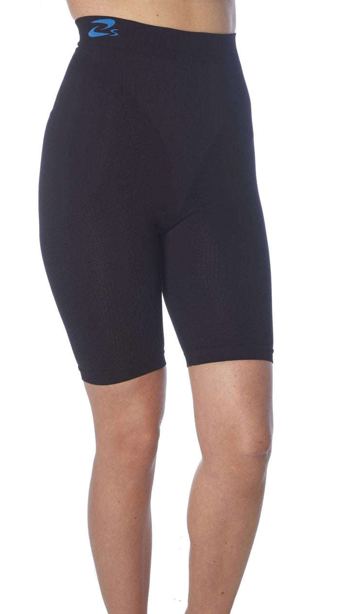CzSalus Kurze Shorts oder Shorts, Anti-Cellulite mit Aloe Vera+Tee Grün Schwarz Grösse XXL