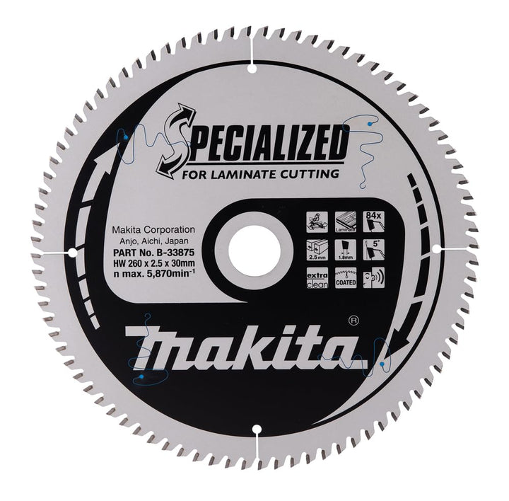 Makita Specialized Saegeblatt, 260 x 30 mm, 84Z, B-33875