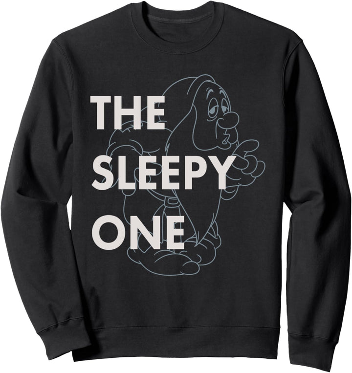 Disney Snow White Dwarf Sleepy The Sleepy One Outlined Sweatshirt