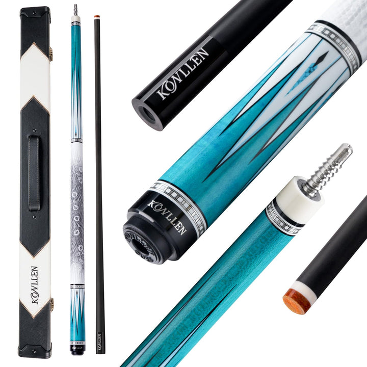 KONLLEN Billardqueue aus Carbonfaser, 147cm, professionelles Billardqueue für Erwachsene, Vollcarbon