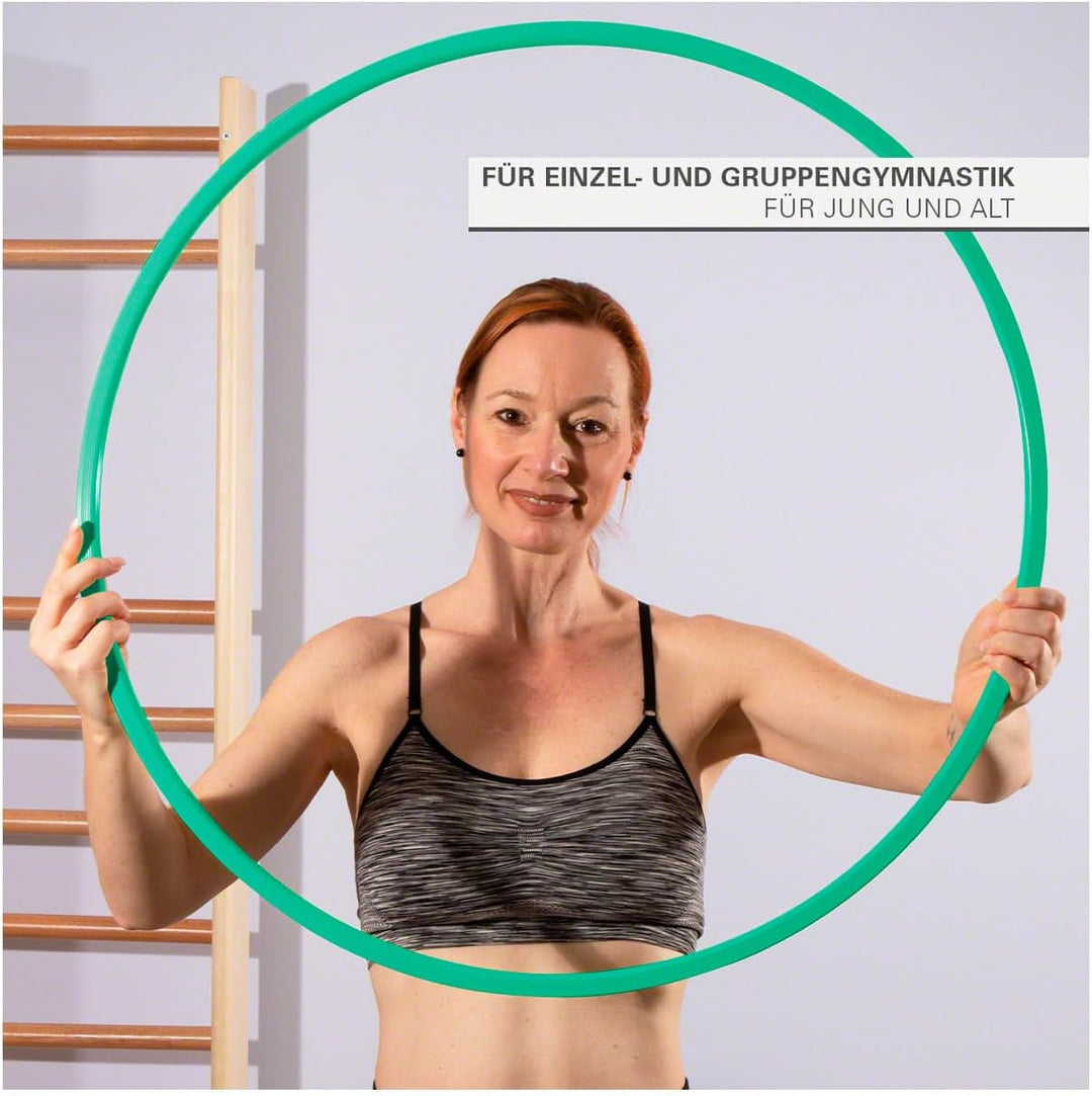 Gymnastikreifen aus Kunststoff, Set 4X, Fitnessreifen, Trainingsreifen, Turnreifen Grün, Grün