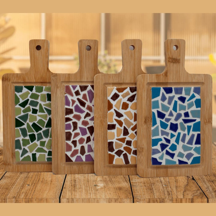 Little Creations mosaik Mini-Servierbrett Altrosa | DIY Bastelset Erwachsene | Gestalte deine eigene