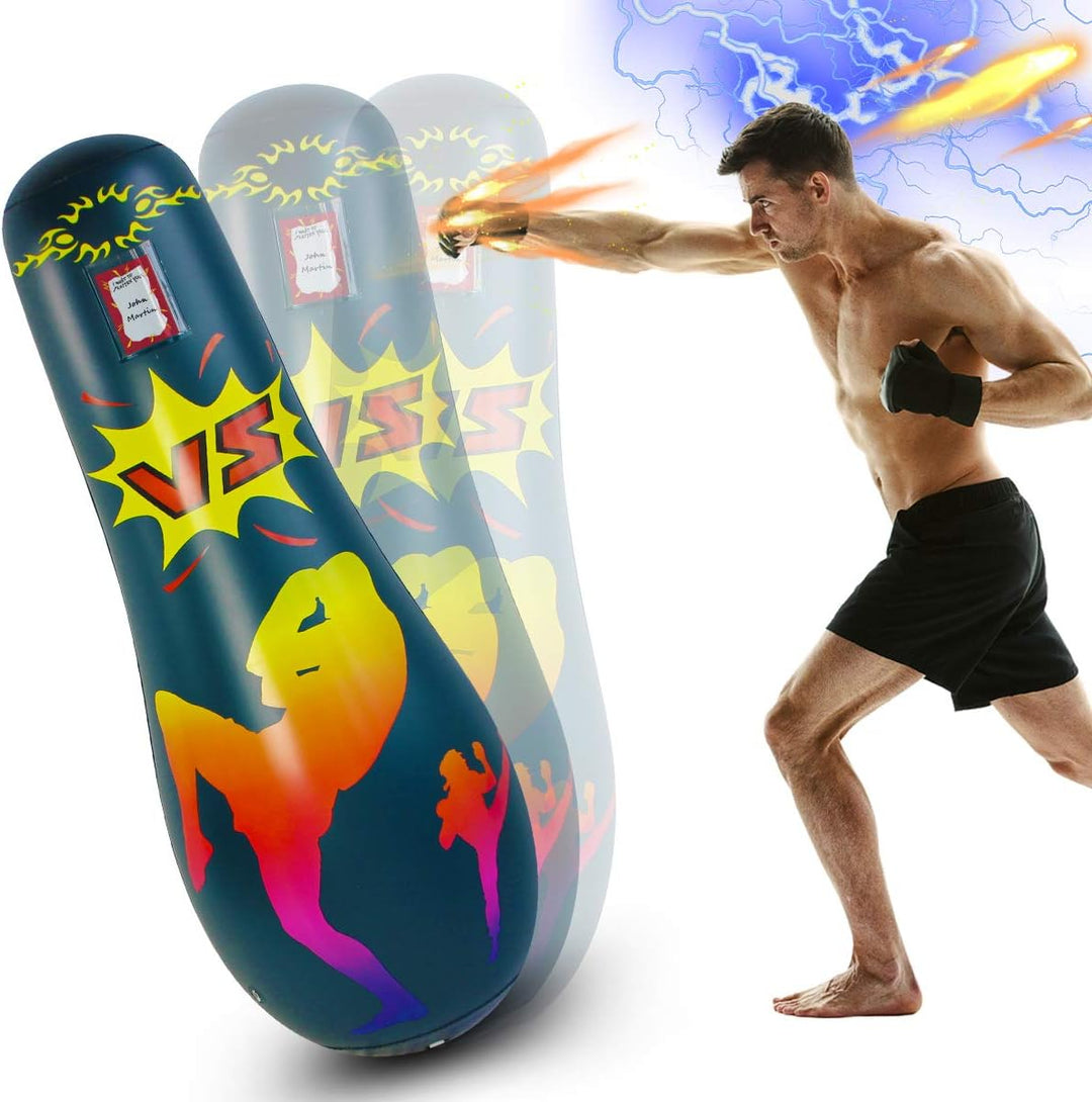 SUNSHINEMALL Boxsack für Kinder Boxen Dummy aufblasbare Cool Spass Spielzeug für Jungen Sport Gesche