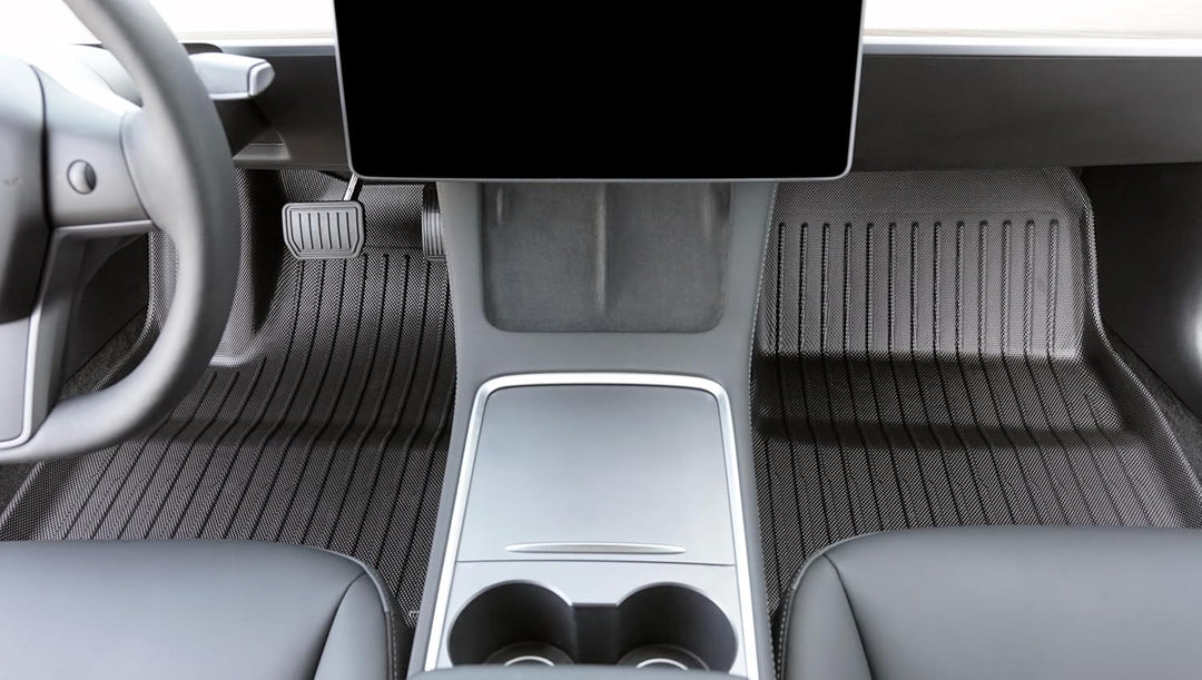 Allwettermatten Gesamtset für Tesla Model 3 Highland 2024 + 2025 + 2026 Innenraum Automatten Set, Fu