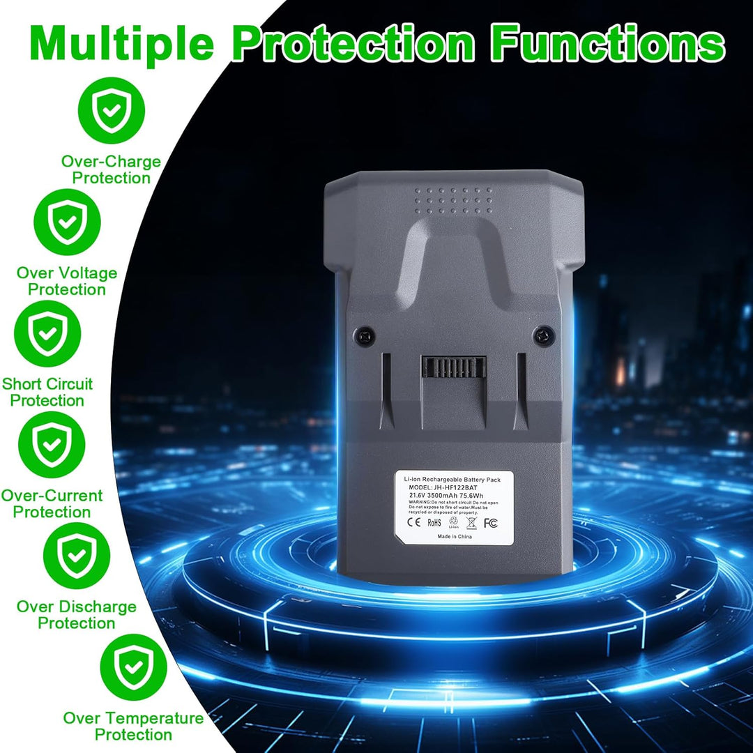 3500mAh Akku Kompatibel mit Hoover H-Free 100 Staubsauger, Lithium Ersatzbatterie Hoover B012 21.6V