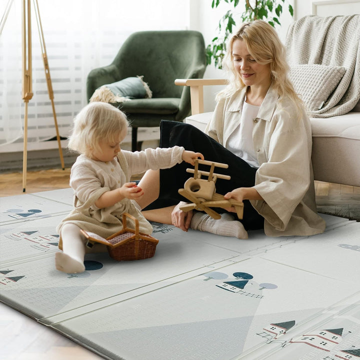 ONVAYA® Spielmatte für Babys & Kinder | Krabbelmatte faltbar | Bodenmatte für Kinderzimmer & Outdoor
