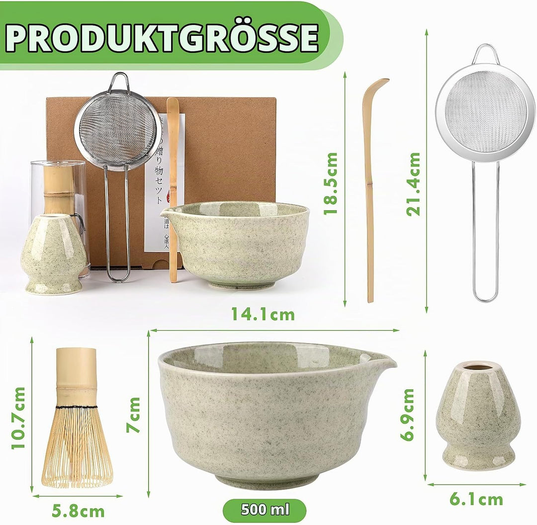 5 Stück Matcha Set, Matcha Whisk Set, Matcha Tea Set, Stylisches Matchas Set Mit Matcha Besen, Match