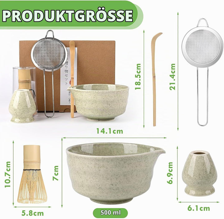 5 Stück Matcha Set, Matcha Whisk Set, Matcha Tea Set, Stylisches Matchas Set Mit Matcha Besen, Match