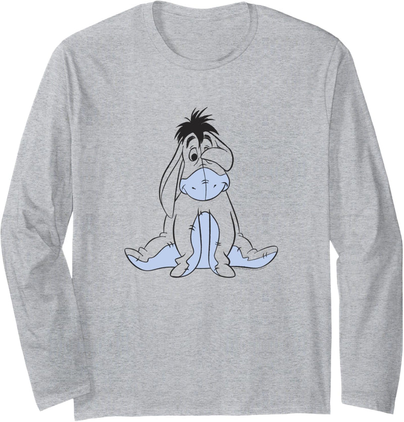 Disney Winnie The Pooh Eeyore Outline Transparent Eye Cover Langarmshirt