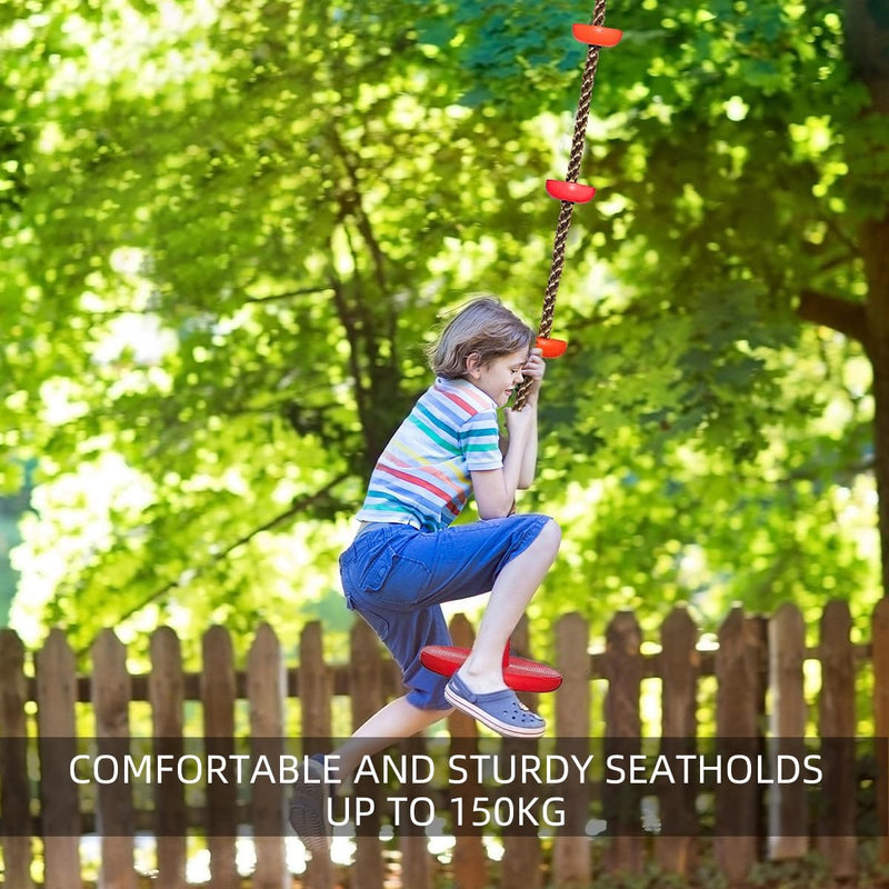 Schaukel Outdoor Kinder Kletterseil Schaukel mit Plattform, für Kinder Baum Scheibe Schaukel Kletter