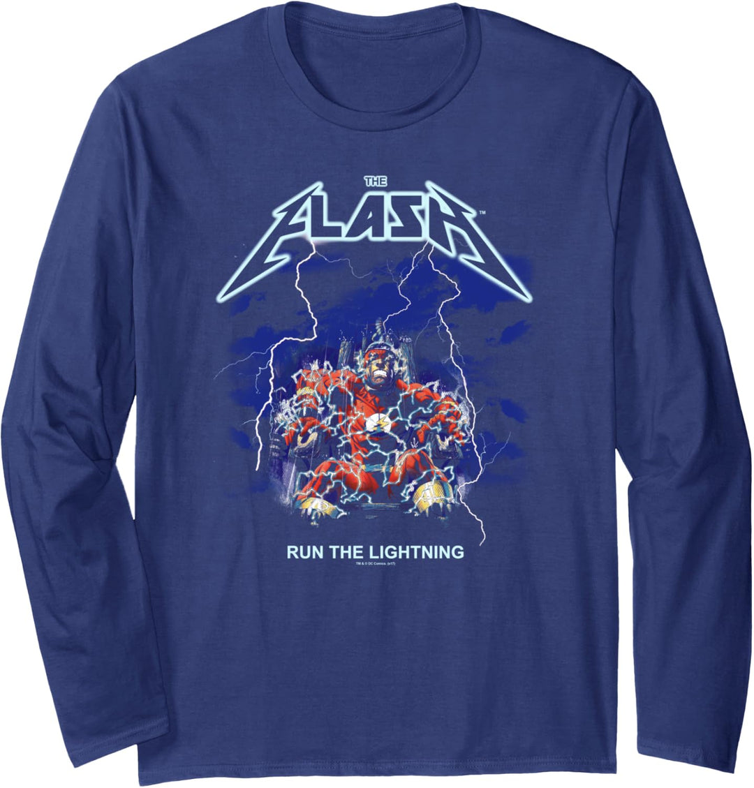 The Flash Run The Lightning Langarmshirt