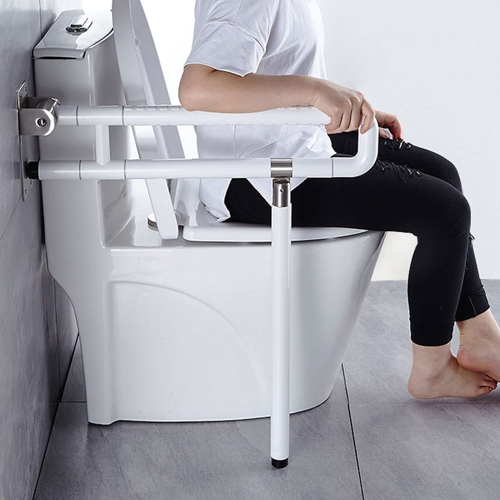 WC Haltegriff Klappbar, Wandstützgriff Stützhilfe Aufstehhilfe Toilette Stütz-Haltegriff Hochklappba