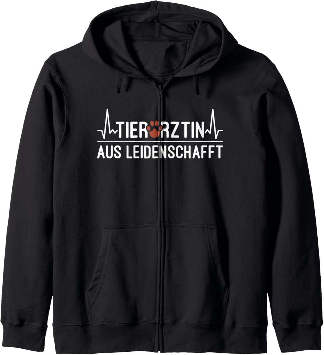 Tierärztin aus Leidenschaft Herzschlag Pfote Kapuzenjacke