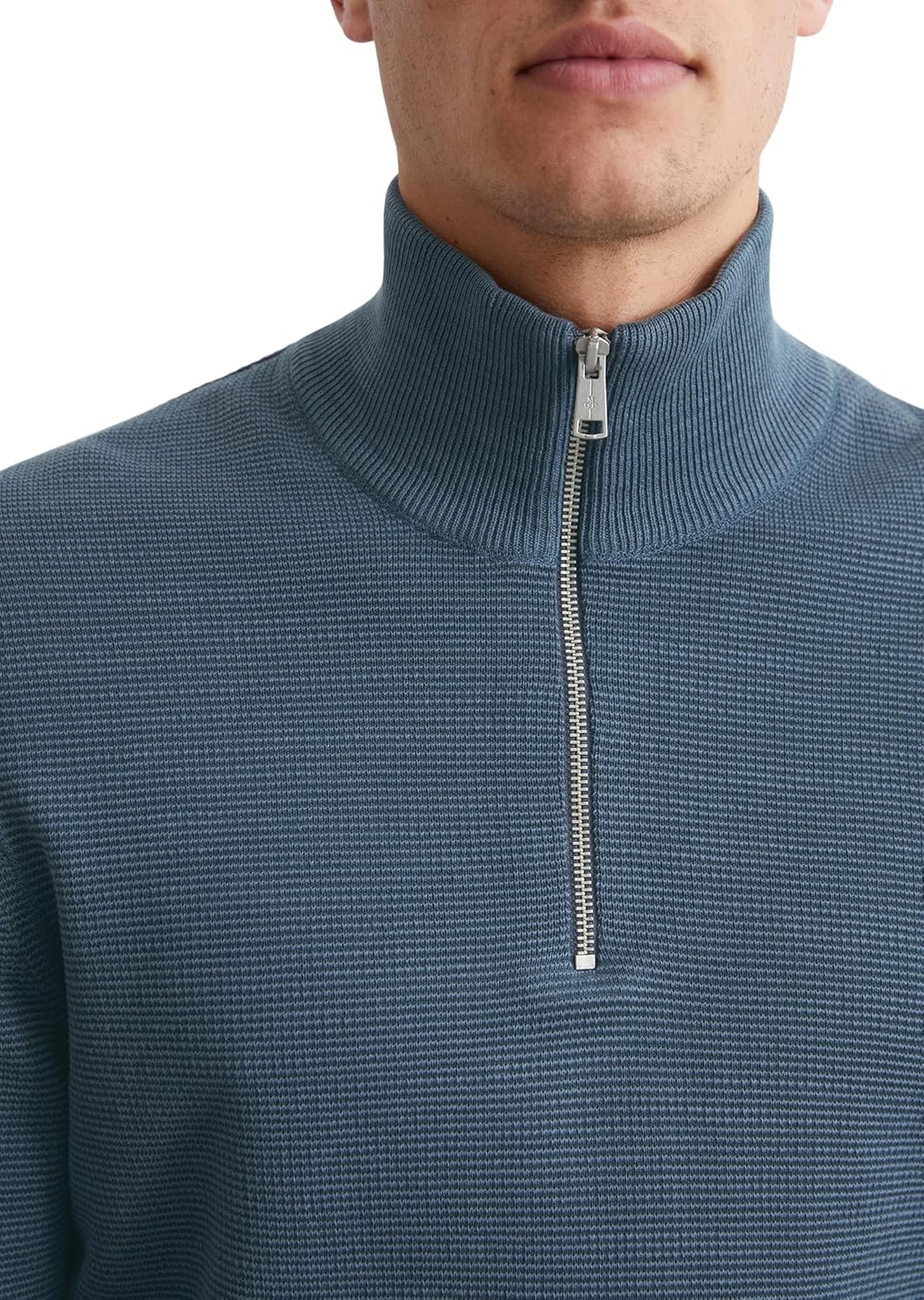 Marc O'Polo Herren Strickpullover aus Bio-Baumwolle mit Reissverschluss S M849, S M849