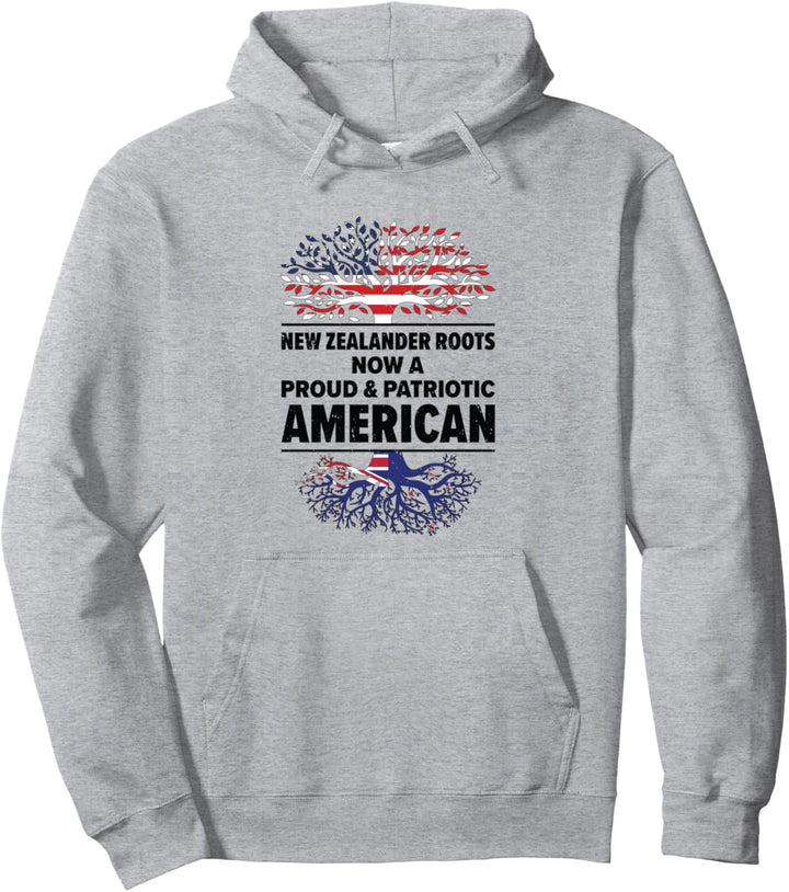 Neuseeland-Flagge, Amerikanischer Patriot, USA, gewachsen, Neuseeland, US-Flagge Pullover Hoodie