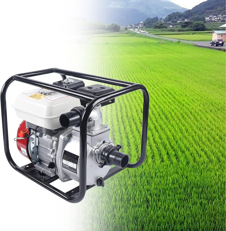 Benzin Motorpumpe Schmutzwasserpumpe Wasserpumpe Gartenpumpe Teichpumpe 2 Zoll 4 Takt 210CC