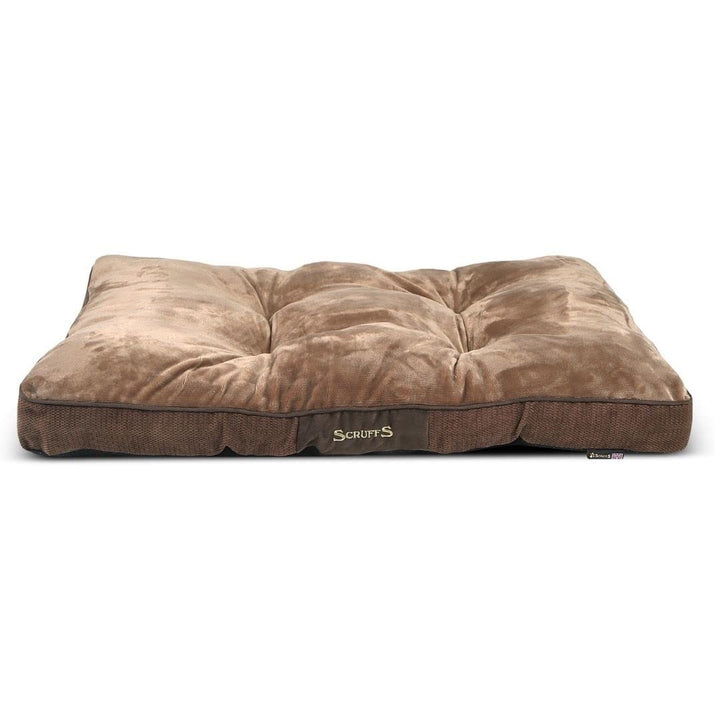 Scruffs 1159 Chester Hunde Kissen, M, braun Braun M 82 x 58 x 6 cm, Braun M 82 x 58 x 6 cm