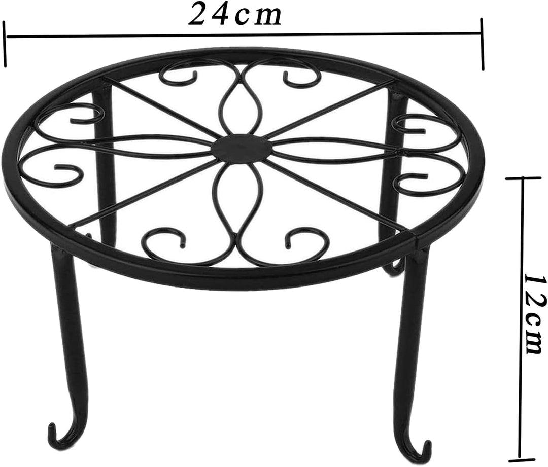 FCQLFYF 2 Stück Blumenhocker,Pflanzenständer,Blumentopfständer,Eisen Blumenregal,Flowerpot Basis,Ret