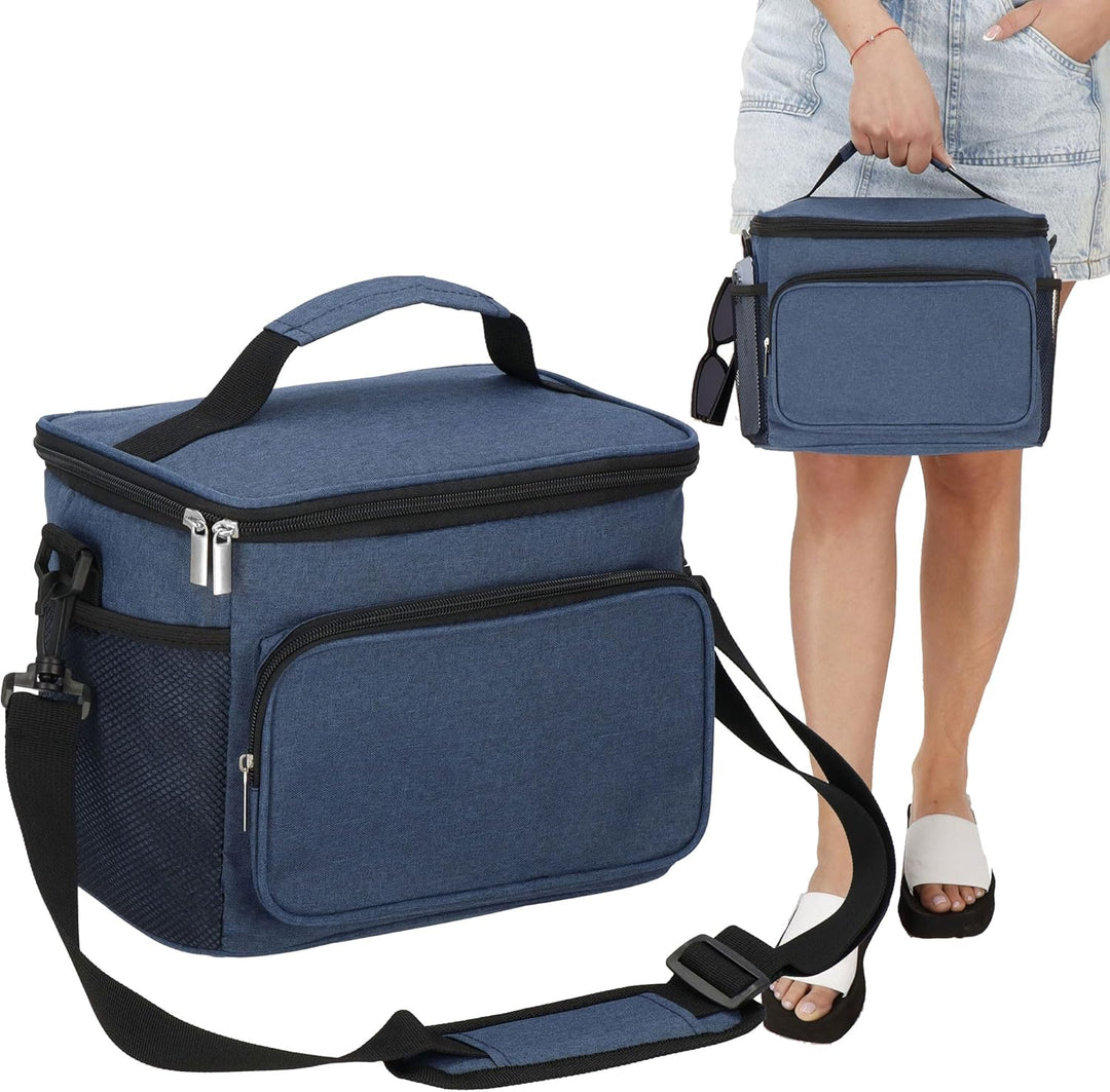 SPRINGOS Thermotasche Kühltasche Dunkelblau, Dunkelblau