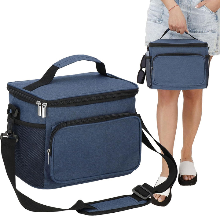 SPRINGOS Thermotasche Kühltasche Dunkelblau, Dunkelblau