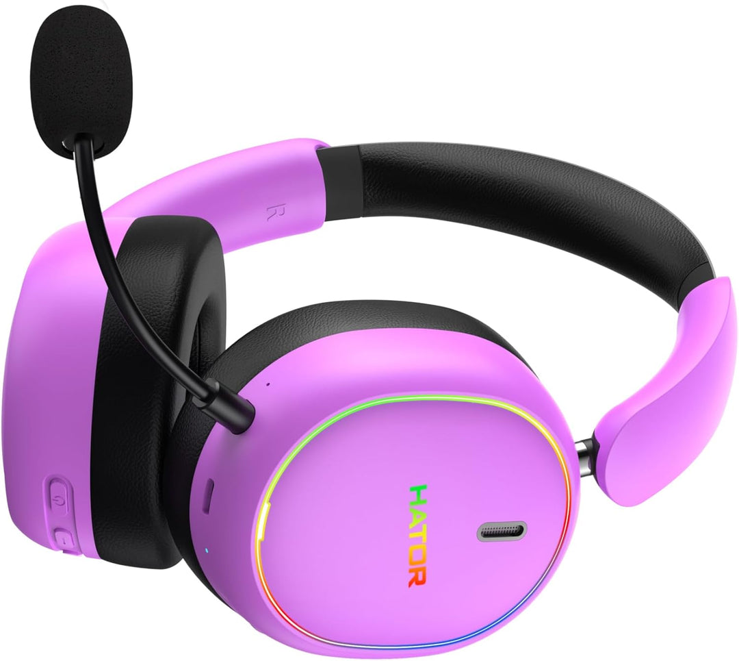 HATOR Phoenix 2 Wireless Gaming-Headset – 40mm Hi-Res Treiber, Hybrid ANC, Spatial Audio, Head Track