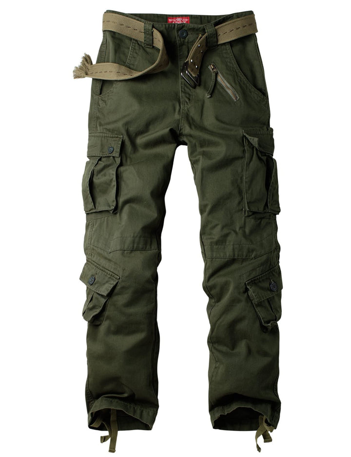 Ycfish Damen Hosen Cargo Hose Multi Taschen Wanderhose Workwear Reissverschluss Armee Militär Outdoo