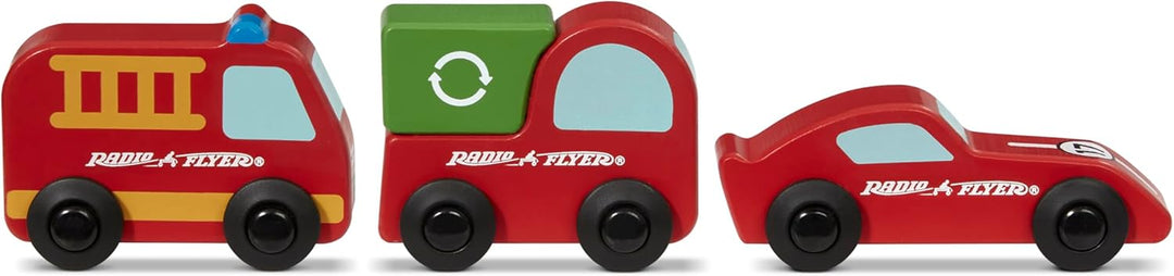 Radio Flyer Ride & Deliver Truck, rotes Rutschfahrzeug für Kleinkinder ab 2 Jahren