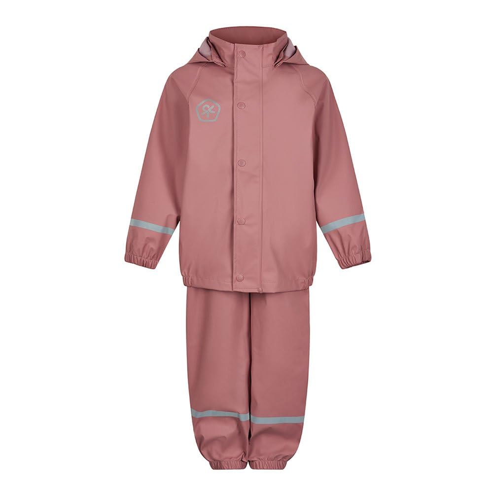 Color Kids Unisex Kinder Rain Set Solid Pu Regenjacke 86 Ash Rose, 86 Ash Rose