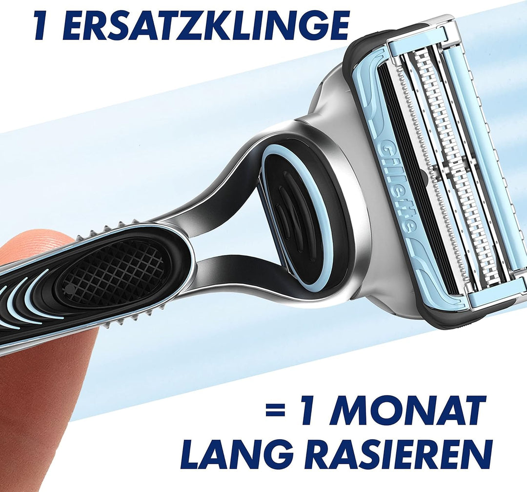 Gillette SkinGuard Sensitive Nassrasierer Herren, Rasierer + 1 Rasierklinge mit Hautschutz, Geschenk