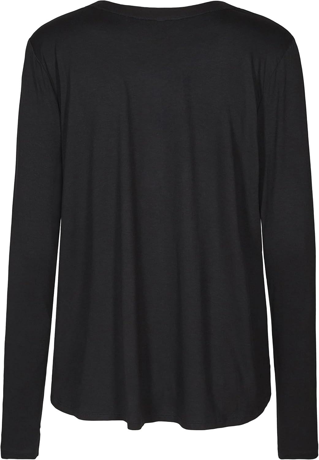 KAFFE Langarm-Bluse Kacalina Damen Bluse Langarm Casual Basic Shirt V-Ausschnitt 34 Black Deep, 34 B