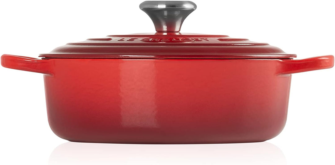 Le Creuset Gourmet Bräter aus Gusseisen, 24 cm, Kirschrot, 21179240602430 24 cm Kirschrot, 24 cm Kir