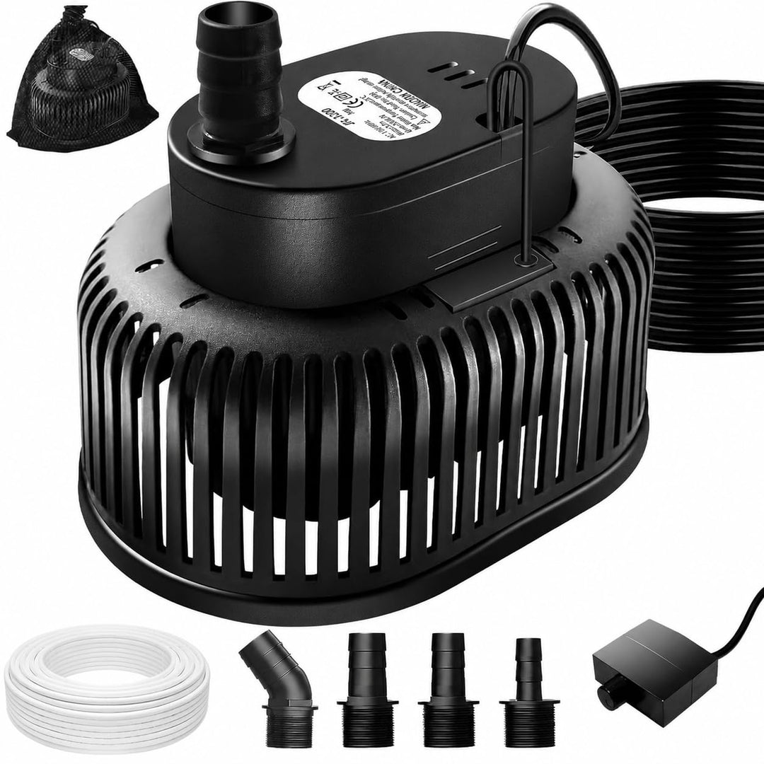 Tauchpumpe, Tauchpumpe Schmutzwasser Regenfasspumpe 75W, automatischer Wasserstands-Sensor, Entwässe