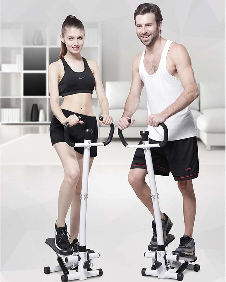 Stepper mit LCD-Display Multifunktions-Stepper mit Power Ropes Fitnessgerät für gelenkschonendes Tra