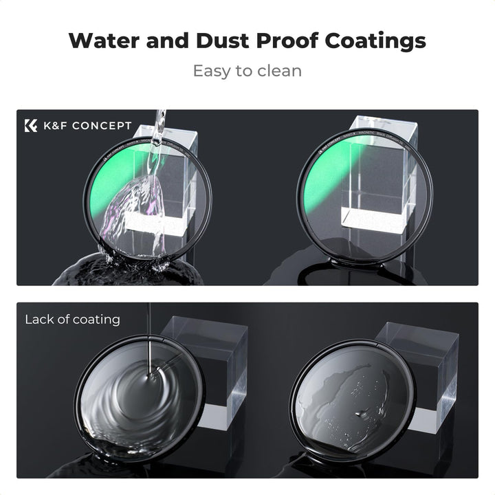 K&F Concept Nano X-Serie Magnetischer Black-Mist 1/4 Black Promist 1/4 Filter Effektfilter-77mm 77mm