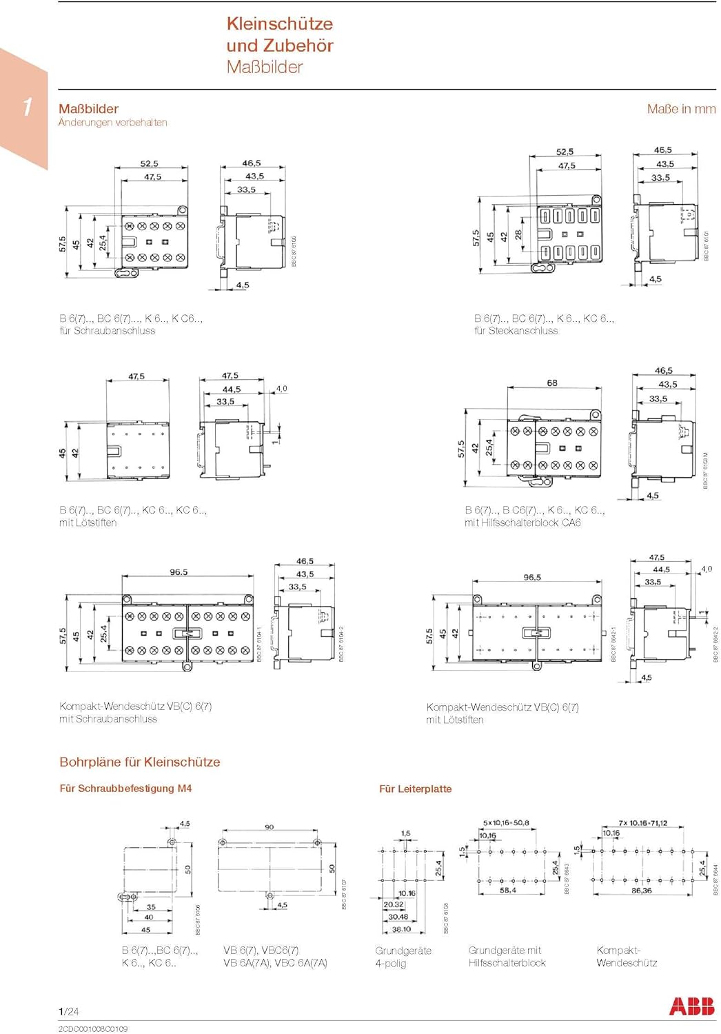 ABB Schütz Typ B7-30-01, 3s1Hö, 220-240V 40-450Hz