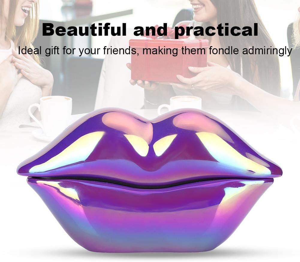 Dpofirs Creative Purple Lips Festnetztelefon, Universal Wired Festnetztelefon, Clear Sound Telefon E
