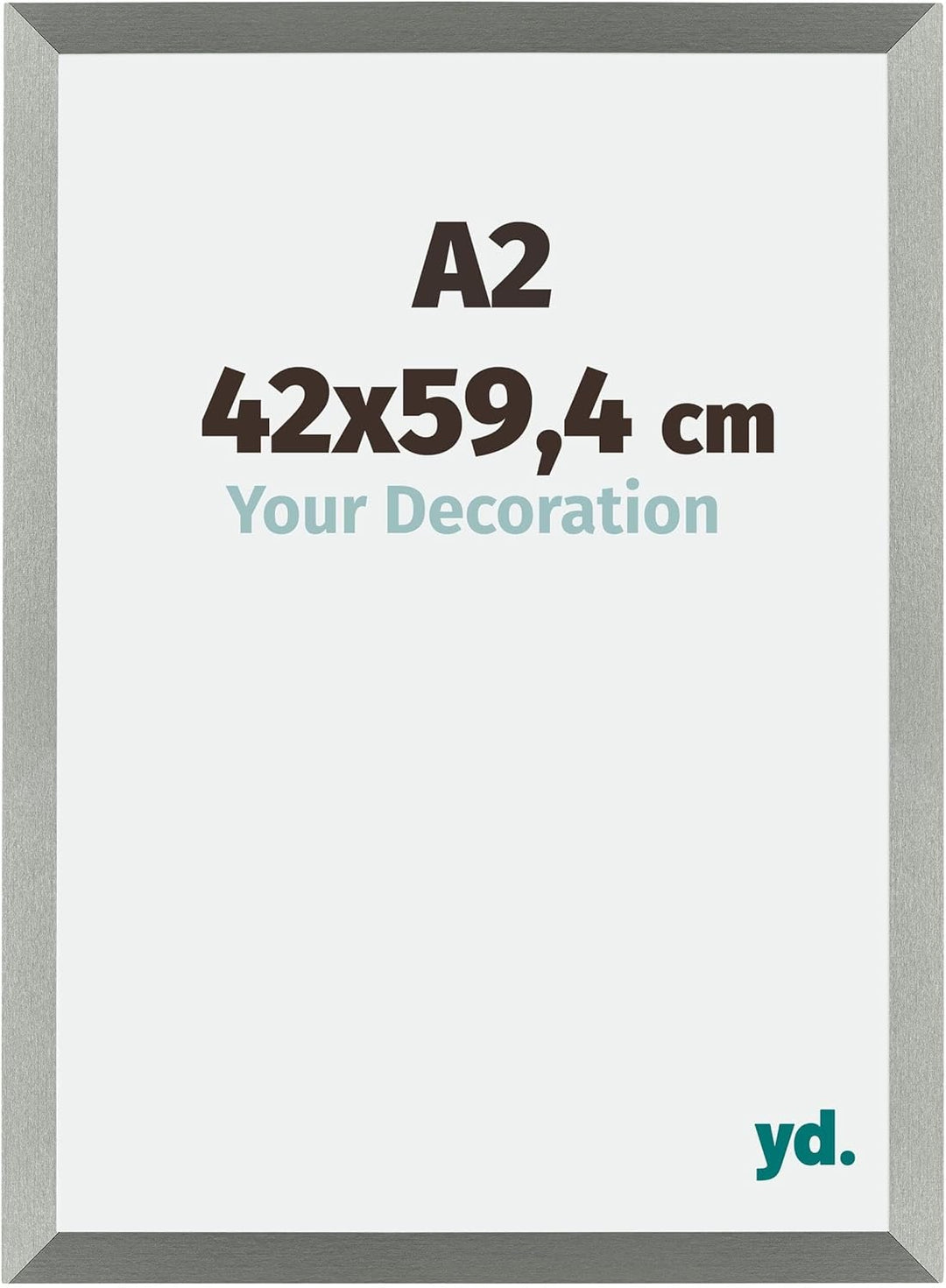 yd. Your Decoration - Bilderrahmen DIN A2 42x59,4 cm - Bilderrahmen aus MDF mit Acrylglas - Antirefl