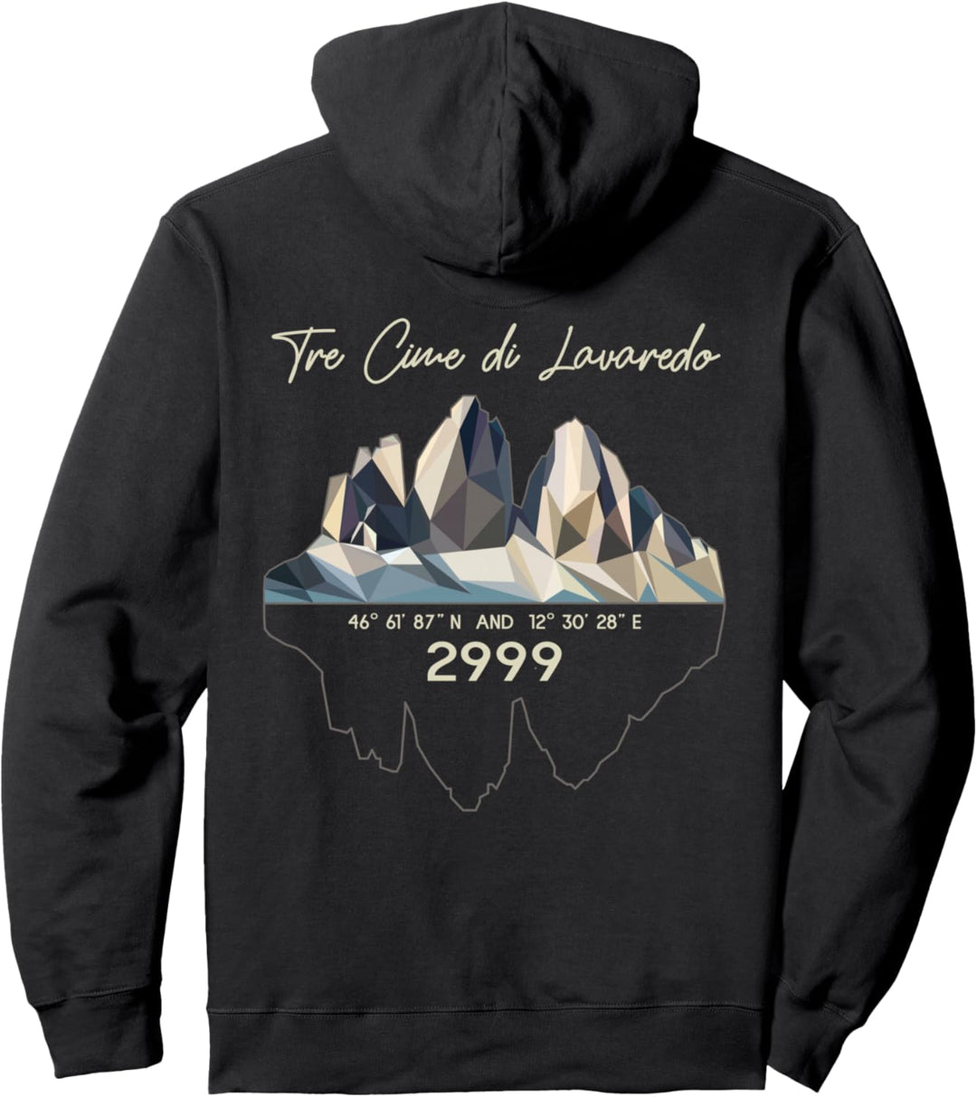 Drei Zinnen Tre Cime Dolomiten Südtirol Wandern Bergsteigen Pullover Hoodie