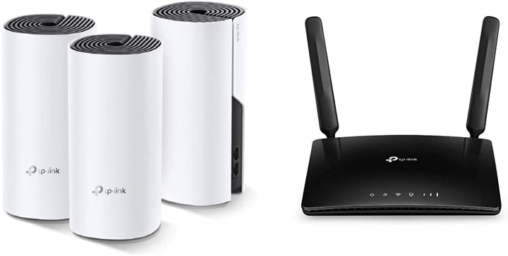 TP-Link Deco M4 Mesh WLAN Set (3er Pack), AC1200 Dual Band Router & Repeater (Reichweite bis zu 370m